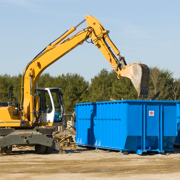 how many times can i have a residential dumpster rental emptied in Converse County WY